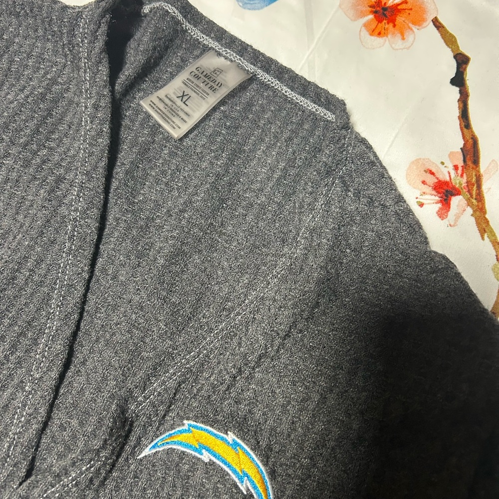 Woman’s Los Angeles Chargers cardigan.